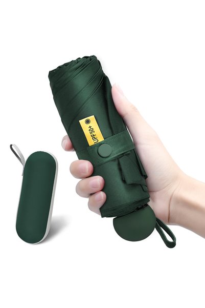 ZOMAKE Travel Umbrella UV Resistant, Folding Umbrella Sun Protection Compact ...