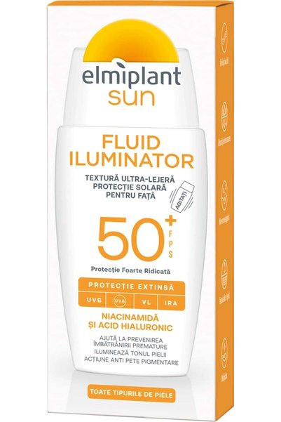 ELMIPLANT Fluid pentru față iluminator SPF 50+, 40 ml