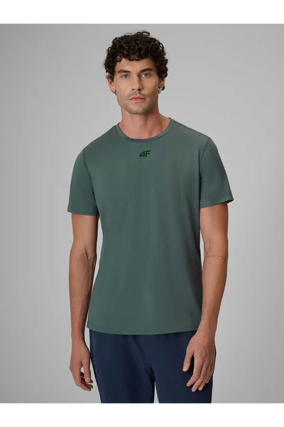 4F Tricou de performanță M2354 pentru bărbați - Bluză cu mânecă scurtă și guler rotund - Îmbrăcăminte casual de zi cu zi