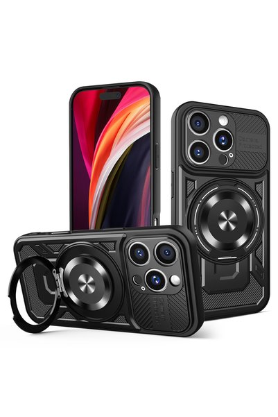 OEM Husă Defender Armor Mag pentru iPhone 16 Pro 6,3 " negru