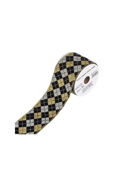 Jumbo Panglica Decorativa Brad de Craciun Carouri Aurii Argintii Negre Glitte...
