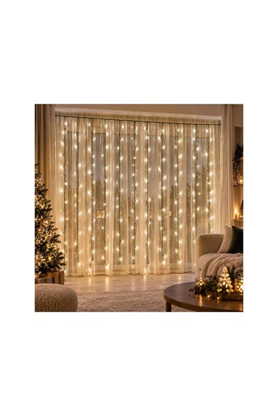 Jumbo Instalatie Tip Perdea cu 400 LED-uri Interconectabila de Interior-Exter...
