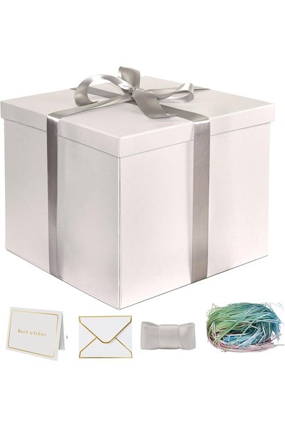 Generic Large White Gift Box 76.2 x 76.2 x 64.5 cm (30 x 12 x 10 inches), Lar...