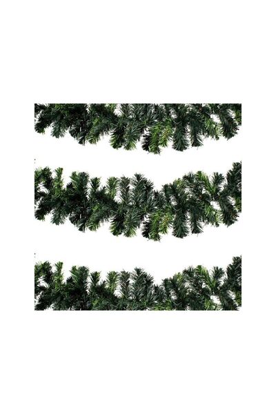 Jumbo Ghirlanda Decorativa de Craciun Verde Bicolora 2.7m x 20cm