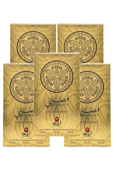 Al aqeeq 5 قطع Gissaty Golden Dust عطر 100ML