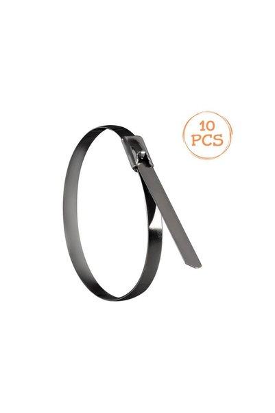 Jumbo Coliere Cabluri Metalice din Otel inoxidabil 20x0.46cm - 10buc