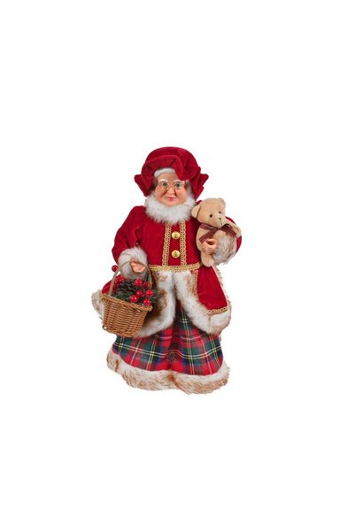 Jumbo Figurina Realista de Craciun Sotia lui Mos Craciun cu Cos 48cm