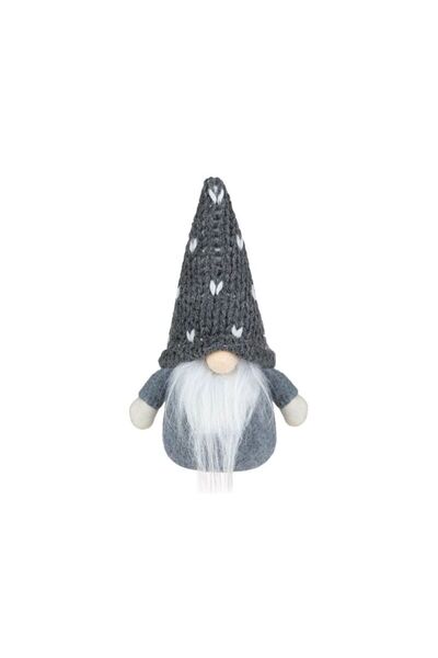 Jumbo Figurina Decorativa Mos Craciun Gnome Gri 17cm