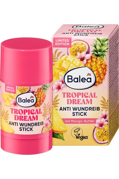 BALEA Anti-Chafing Stick Tropical Dream - Protective Care Formula - Vegan - 25 g
