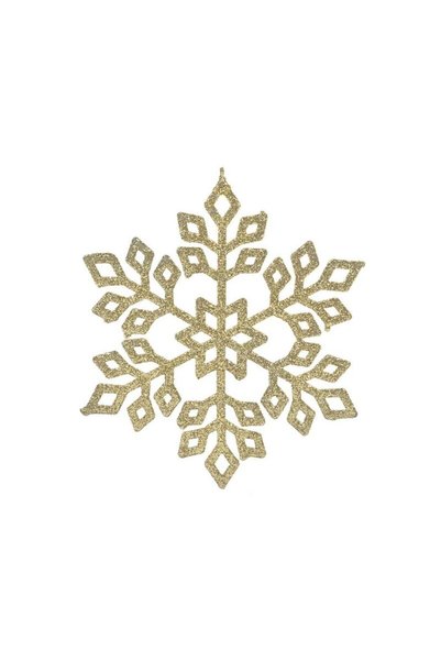 Jumbo Ornament Brad de Craciun Fulg Glitter Bej 15cm