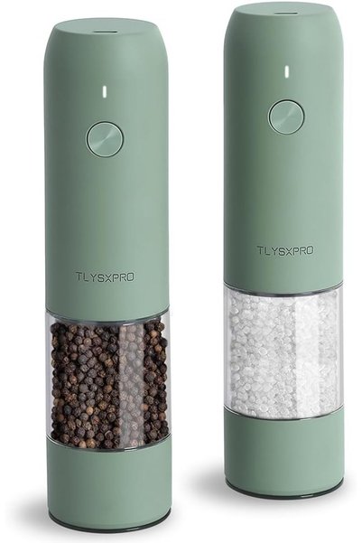 GENERAL Electric Salt and Pepper Grinder Set, USB Rechargeable, Automatic Sal...