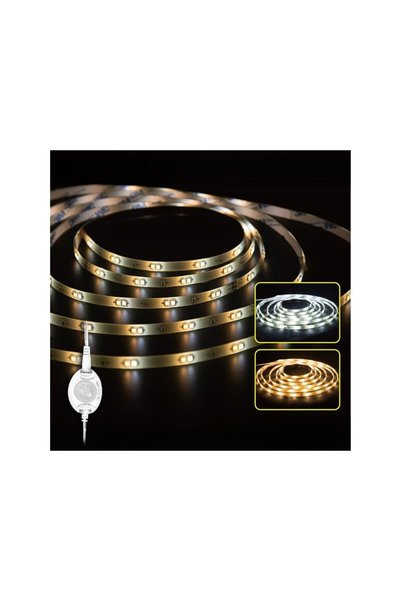 Jumbo Banda Strip Light Autocolanta cu LED Alb Cald & Rece Senzor de Miscare ...