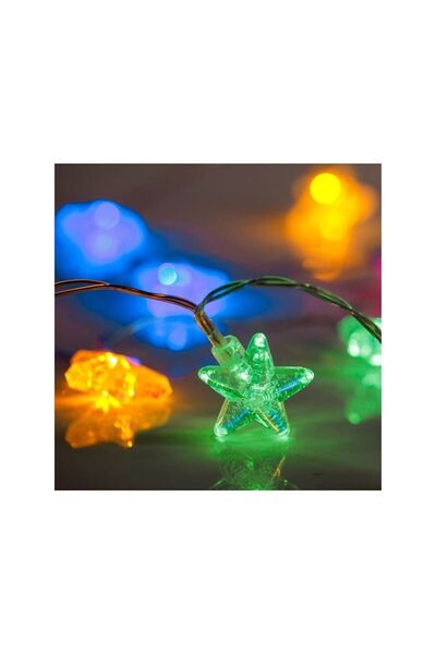 Jumbo Instalatie de Lumini cu 20 Becuri LED Stele Acrilice cu Baterii 2.2m - ...