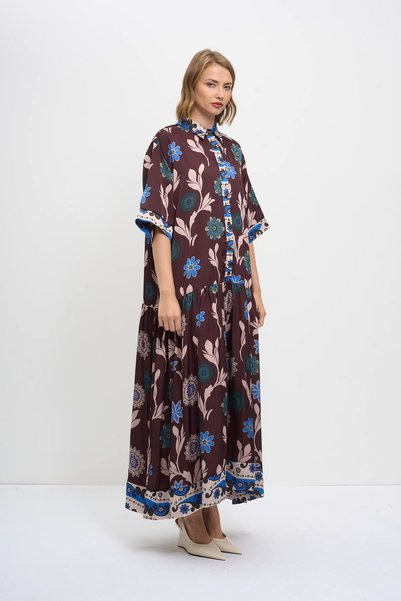 HANIQA Women's Floral Patterned Modern Dress(7090)