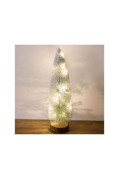 Jumbo Brad Decorativ de Craciun Verde Nins cu LED 42cm