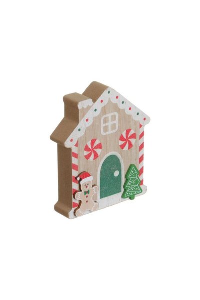 Jumbo Decoratiune de Craciun Casa de Turta Dulce din Lemn 11cm