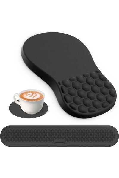 GENERAL Ergonomic Mouse Pad with Wrist Rest,Mouse Pads and Keyboard Wrist Res...