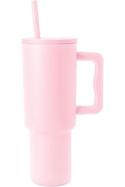 Generic Modern 40 oz Tumbler with Handle and Straw Lid | Insulated Cup Reusab...