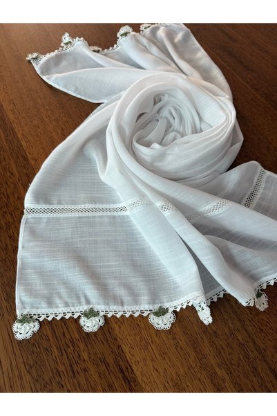 Nimet Abla Butik Hand Embroidered Shawl Hijab