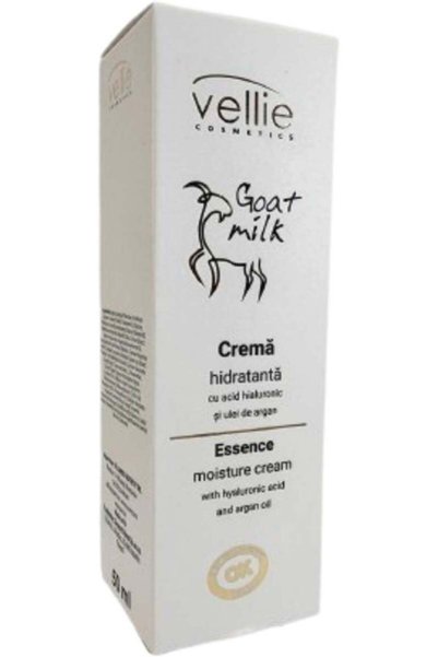 Vellie Crema hidratanta cu esenta din lapte de capra, 1 buc