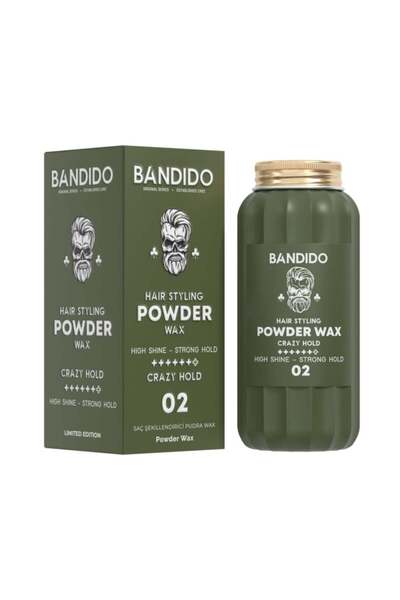 BANDİDO Pudră de păr Crazy Hold 02 Powder Wax 30 g – Fixare puternică și efec...