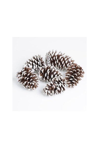 Jumbo Conuri Decorative de Craciun de Marime Mare 13-15cm - 6buc