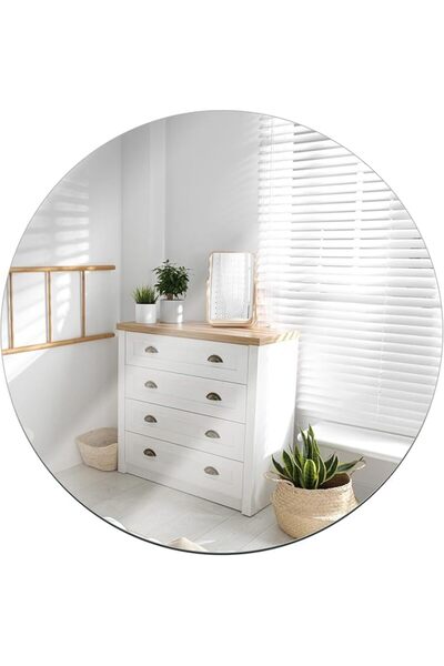 JUNEBRUSHS 8 Pack Self Adhesive Acrylic Mirror, 12x16 Inch Mirror Tiles,Flexi...