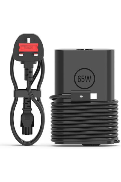 Generic شاحن لابتوب USB Type C بقوة 65 واط و45 واط مناسب لأجهزة Dell XPS Lati...