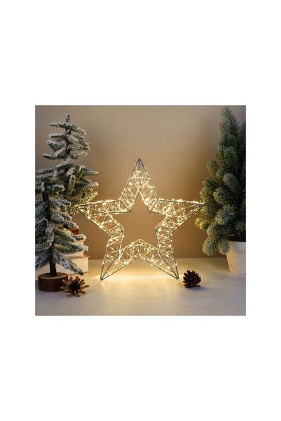 Jumbo Stea Metalica Decorativa Flash 1250 LED 46x8x45.5cm - Alb Cald