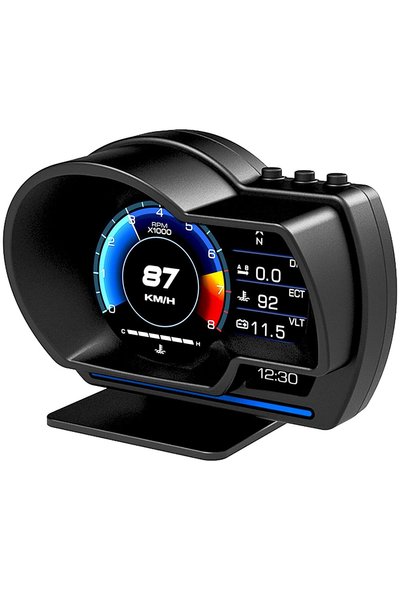 KOWVOWZ شاشة عرض HUD للسيارة بنظام OBD2+GPS مزدوج الوضع، 10 واجهات وطريقتان ل...