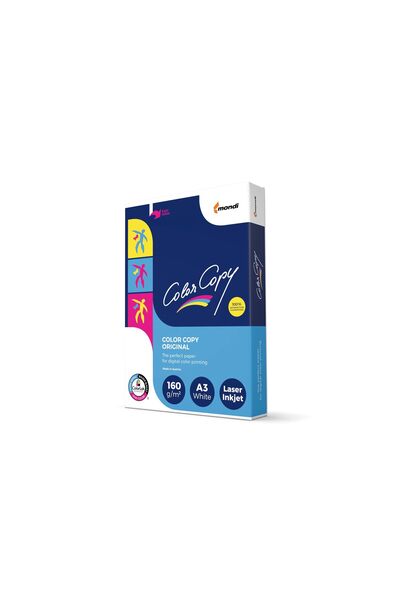 Mondi ورق ملون متعدد الاستخدامات مقاس A3 - أبيض، 129787-160 جرام
