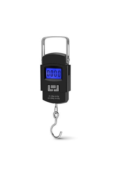 Bukela ميزان رقمي للأمتعة 110 رطل/50 كجم، ميزان محمول للأمتعة مع شاشة LCD مضا...