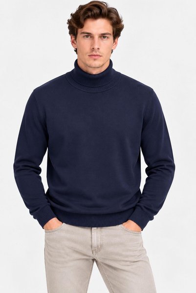 CLASSİCS MEN Ανδρικό πλεκτό πουλόβερ Turbulance Half Fisherman 7787