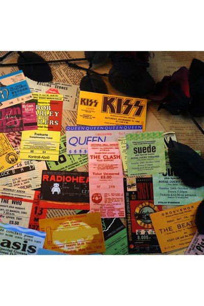 BANDAI 10PCS 10/20/43pcs Rock Music Ticket Graffiti Stickers Retro Band Decal...