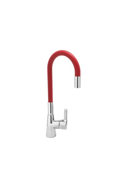 FALA Baterie de bucătărie FA75707 cu pipă flexibilă 477 mm roșie