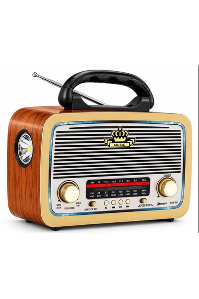 301 Radyo Nostaljik Radyo Bluetooth Radyo Usb Sd Cart MP3 Çalar Nostalji Müzik Kuttusu