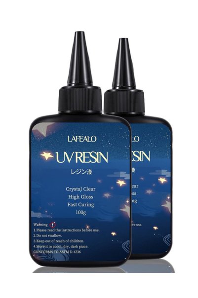Generic راتنج UV 200 جرام، طقم راتنج UV كريستالي شفاف سميك منخفض اللزوجة، سري...