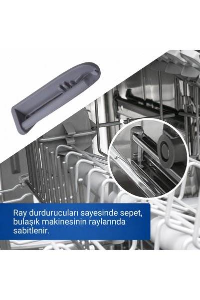 ST PARTS Arçelik 92100PFI Uyumlu Bulaşık Makinesi Arka Ray Kapağı 10'lu 1880580400