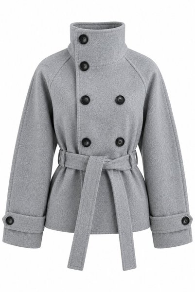 Laluvia Gray Trinidad Cashmere Jacket - 508395