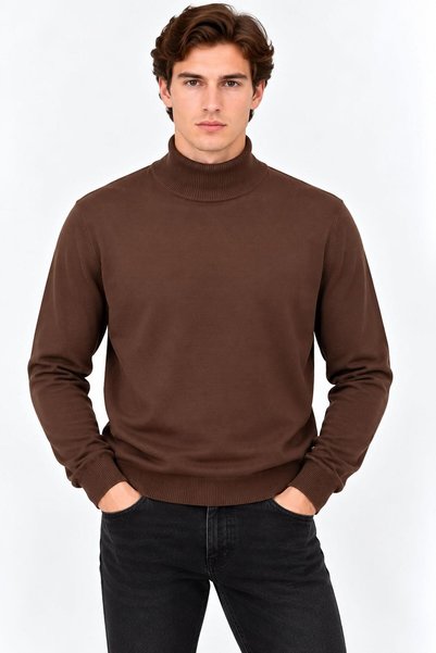 CLASSİCS MEN Ανδρικό πλεκτό πουλόβερ Turbulance Half Fisherman 7787