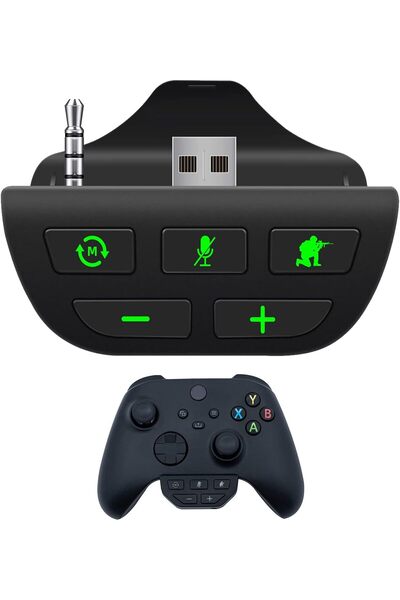 Generic محول سماعة رأس لجهاز Xbox Series X/S، محول صوت ستيريو للسماعات مع إمك...