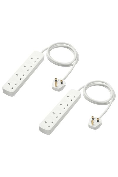 IKEA KOPPLA 4-way socket - earthed/white