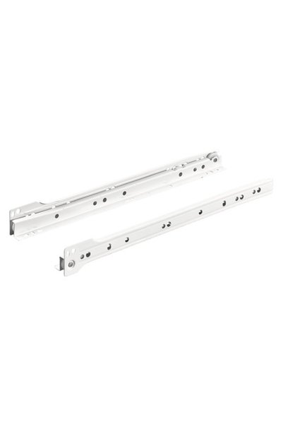 Hettich Glisiere tip șină cu roți 350mm, max. 15kg, culoare albă, 1 pereche