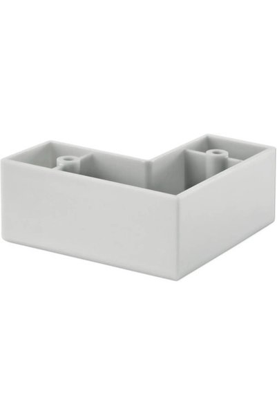 OEM Πόδι επίπλου Tarrox τετράγωνο 60x60x25 mm, γκρι
