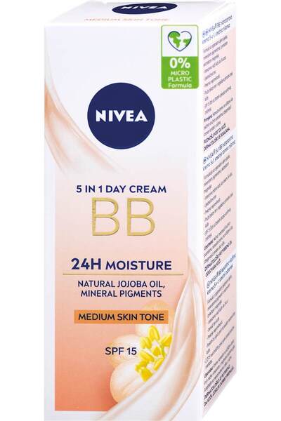 NIVEA Cremă BB Cream cu minerale nuanța medium SPF15, 50 ml