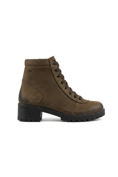 CihanShoes حذاء نسائي من الجلد الطبيعي برباط وكعب سميك ونعل مريح للاستخدام ال...