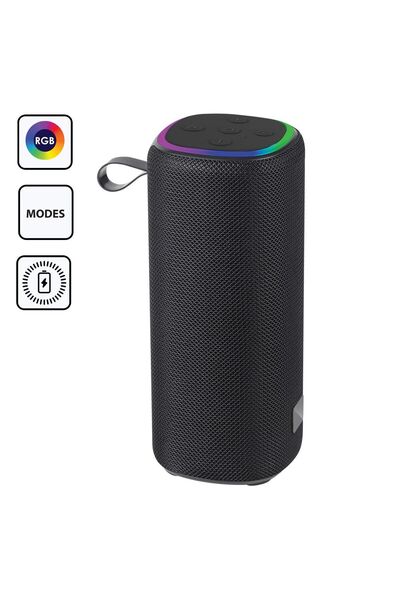 OEM Boxa Bluetooth Neagra RGB LED & Radio 10W