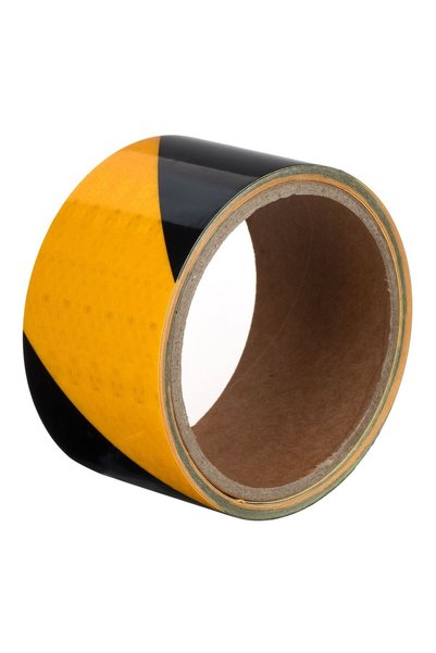 OEM Banda Adeziva Reflectorizanta Galbena Neagra 3mx5cm