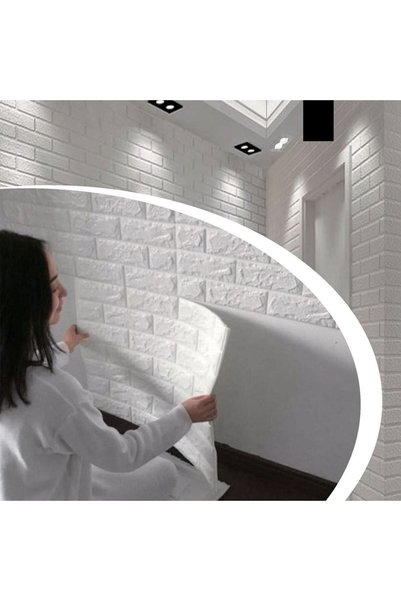 OEM Autocolant de Perete Model Piatra Off White 70x77cm