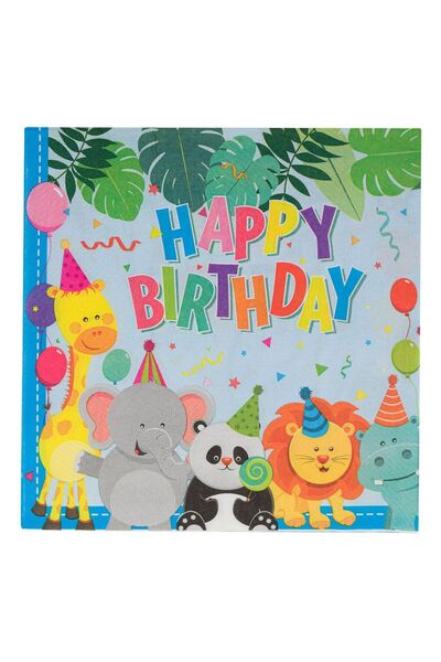 OEM Servetele de Masa de Petrecere cu 2 Straturi Animale 33x33cm - 12buc